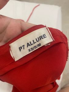 Red Satin Slip Dress