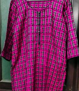 Margenta & Black Kurta ( winter)