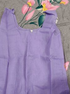Chikankari Kurta With Mirror Work