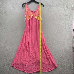 Pink Tassel Maxi Dress