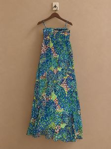 Zara Chic Multicolour  Print Spaghetti Maxi Dress