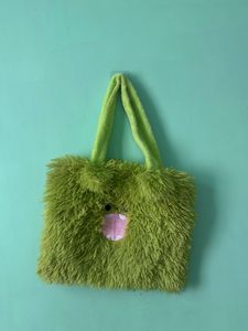 Fuzzy Monster Tote Bag