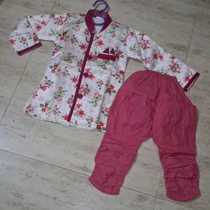 Stylish Floral kids boy Kurta and pajama