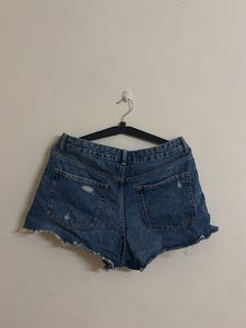 Distressed Denim Shorts