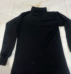 Black Long Sleeve Turtleneck/highneck Top