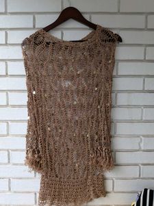 Crochet Top with Sequins
