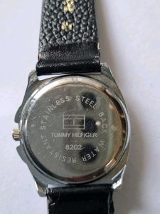 Tommy Hilfiger Black Leather Strap Watch