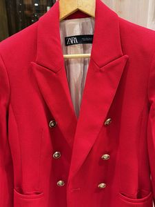fitted double breasted blazer