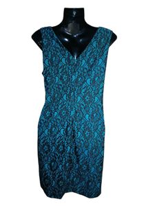 Chic Blue &amp; Black Party &amp; Casual Dress Size M &amp; L.