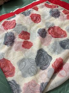 Elegant Rose Print Saree(new saree)
