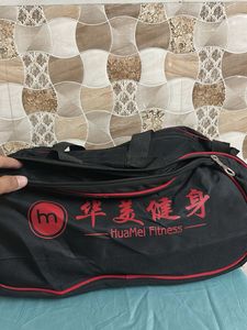 Black HuaMei Fitness Duffle Bag