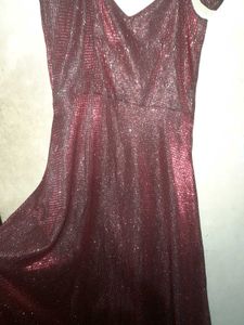 Unused Sparkling Maroon long gown