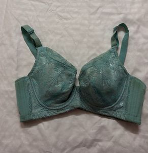 Blue lace push up bra