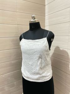 PRIMARK White Lace Camisole Top
