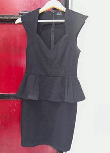 Black Peplum Dress