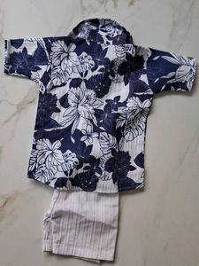 Baby Boys Floral Shirt &amp; Shorts Set