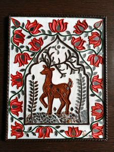 Handmade Deer Wall lippan Art