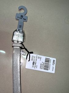 Silver Belt New With Tag Unused