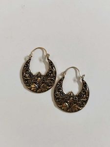 Vintage Tribal Hoop Earrings