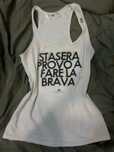 Y2K Vintage  Elisabetta Franchi White Tank