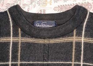Mens Black Sweater Round Neck