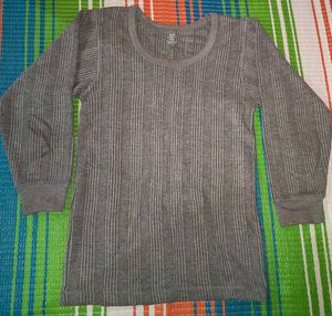 Men's Grey Thermal Long Sleeve Shirt