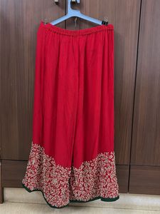Red Plazzo Pants