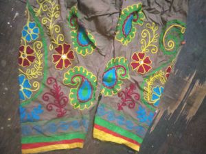 Embroidered Brown salwar Pants