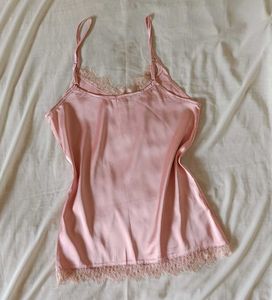 Satin Lace Trim Slip camisole