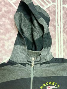 Striped Zip-Up Hoodie