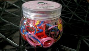 Colorful Hair Ties - Jar Full!