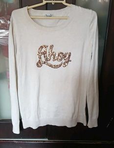 Old Navy 'Ahoy' Sequin Sweater - L Size
