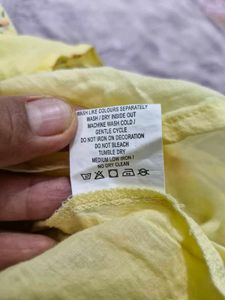 Yellow Floral Print Ruffle Skirt