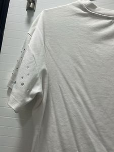 Sparkly White Crop Top
