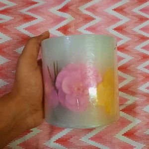 Floral Encased Candle