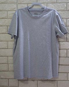 Men's Grey 100% Cotton Crew Neck T-Shirt