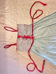 Cotton Candy Gingham Coquette Dress🍅