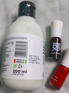 Brillare Body Lotion &amp; Pop Polish Nail Paints