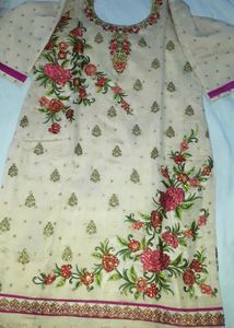 Chanderi Womens  Partywear Suit