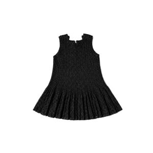 New Net Chic Black Pleated Peplum Top