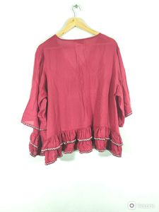 Missprint Red Casual Top (Women)