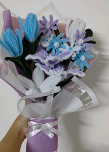 Lavender Pipe Cleaner Flower Bouquet