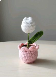 Crocheted Tulip Plant