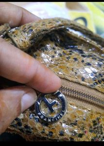 Chic Snakeskin Print Handbag
