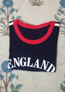 England Graphic Crop T-Shirt