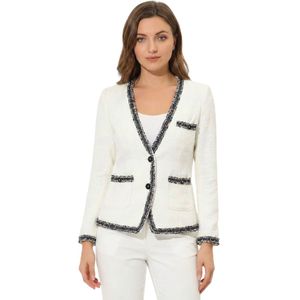 Elegant Blazer with Trim Detail
