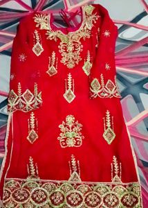 Embroidered garara suit