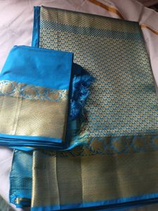 Beautiful Semi bridal Silk Saree with Blouse