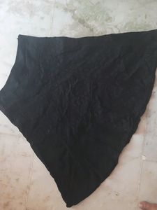 Elegant Black Lace Skirt