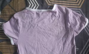 Lilac Crop Tee ( Not Used)